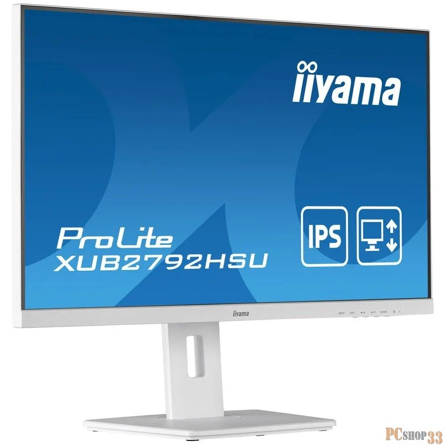 Монитор LCD 27'' 16:9 1920х1080(FHD) IPS, nonGLARE, 75 Гц, 250cd/m2, H178°/V178°, 1000:1, 80M:1, 16.7M, 4ms, VGA, HDMI, DP, white