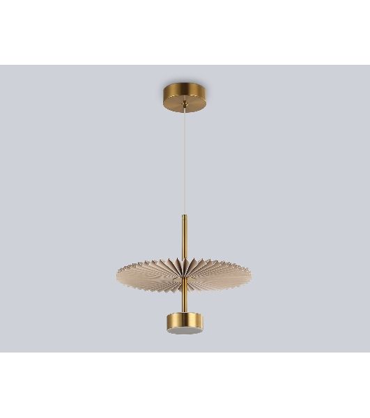 Светильник Ambrella light LH72603 BR/WH латунь/бежевый 6W 3000K D300*260-1770