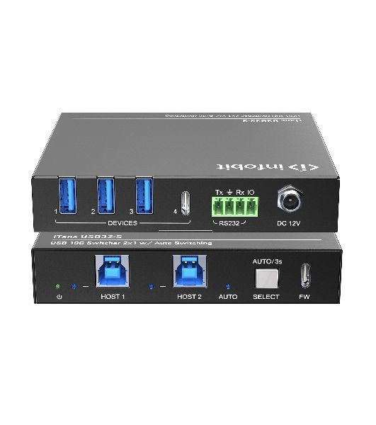 Коммутатор Infobit iTrans USB32-S USB 3.2 10 Гбит/с с автопереключением