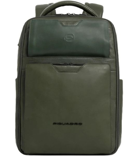 Рюкзак мужской Piquadro Ael CA6923S142/VE зеленый тимьяновый кожа