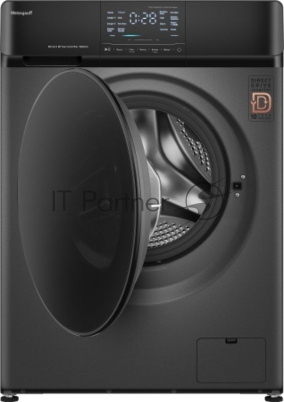 Стиральная машина Weissgauff WM 4927 Direct Drive Inverter Premium Deep Grey серая, загрузка фронтальная 7кг, 1200 об/мин., класс: A+++