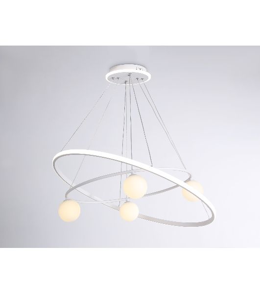 Светильник Ambrella light FL66326/1+4 WH белый 92W 3000K-6400K+G9/4 D800/600*1200 (ПДУ ИК)