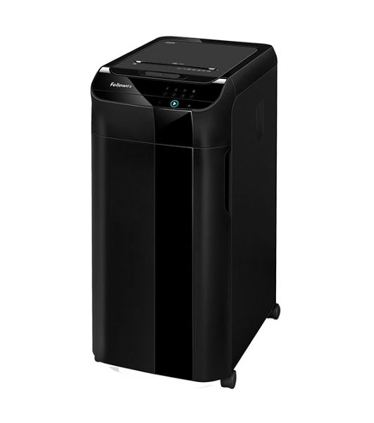 Шредер Fellowes AutoMax 350C (секр.P-4)/фрагменты/350лист./68лтр./скрепки/скобы/пл.карты/CD
