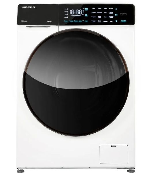 Стиральная машина HIBERG i-DDQ9-712 W белый, загр. фронтальная макс.: 7 кг 1200 об/мин класс: А+++