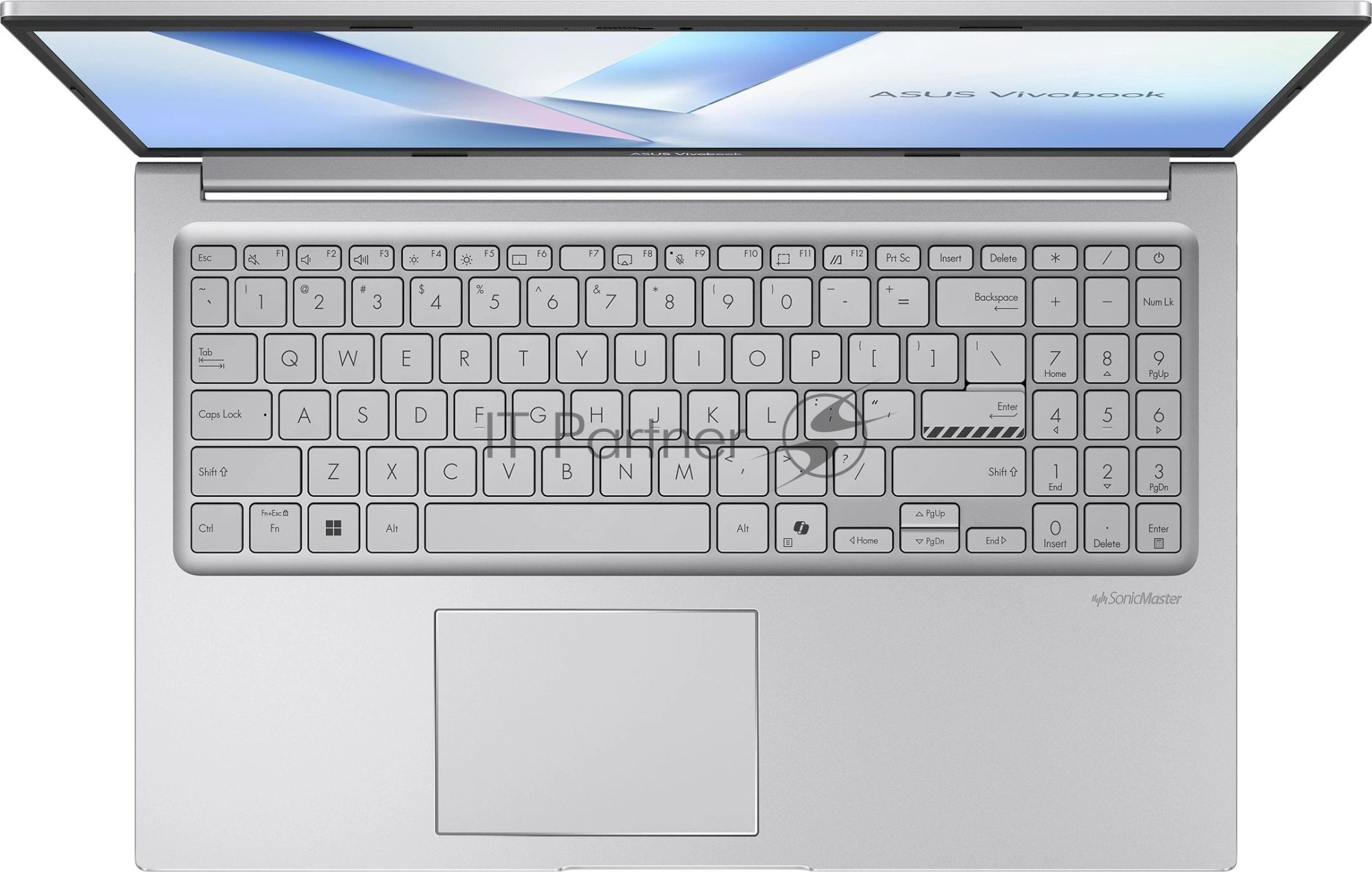 Ноутбук Asus Vivobook 15 X1504MA-BQ1189/15.6"/IPS/Intel Core 5 320/8Gb/256Gb SSD/Intel Graphics/без ОС/серебристый/1.7kg