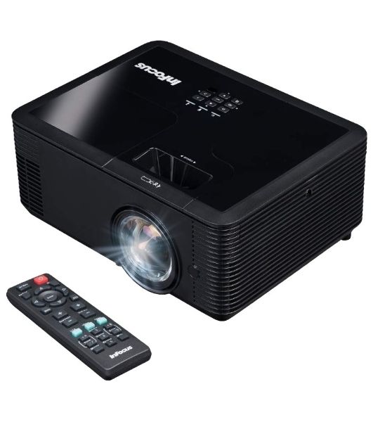 Проектор INFOCUS IN136ST DLP, 4000 ANSI Lm,WXGA (1280x800), 28500:1, 0.521:1, 3.5мм in,Composite video, VGA, HDMI 1.4a x3 (поддержка 3D), USB-A (для SimpleShare и др.), лампа 15000ч.(ECO mode),3.5мм out, Monitor out(VGA),RS232,RJ45,21дБ, 4,5 кг.