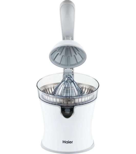 Соковыжималка Haier HJ-700 белый, цитрусовая, 100 Вт, 700 мл, механическое