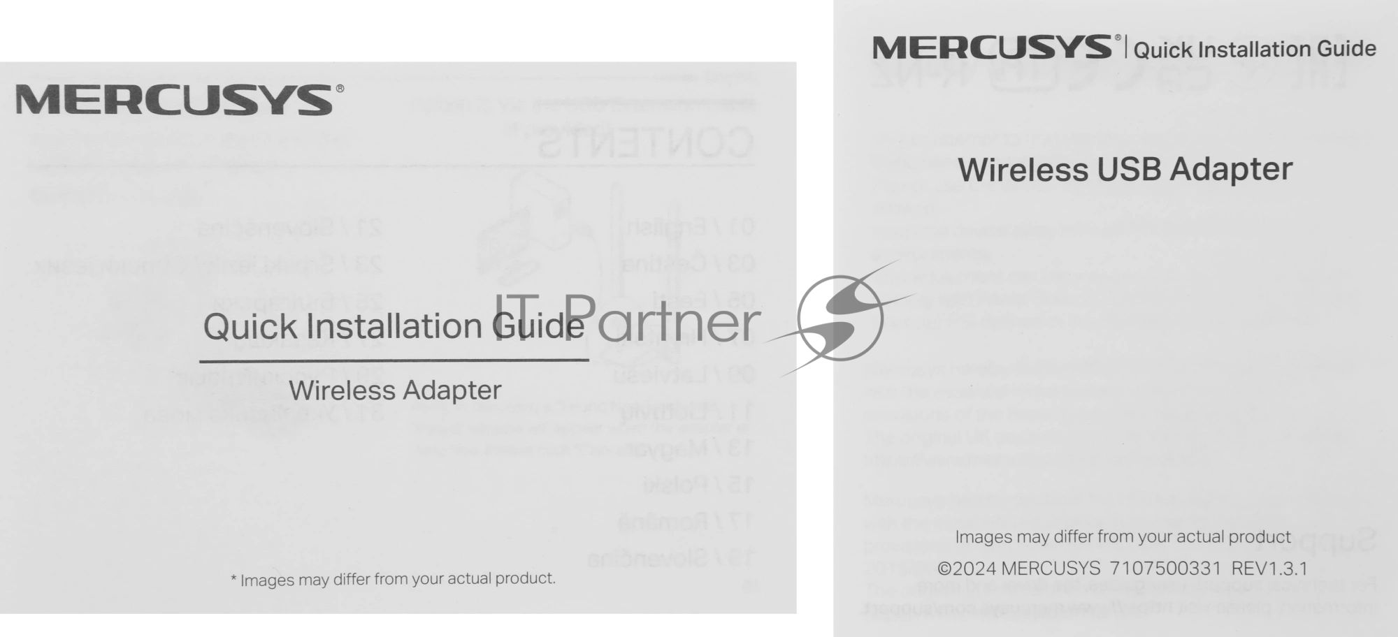 Беспроводной USB-адаптер Mercusys MA32H черный