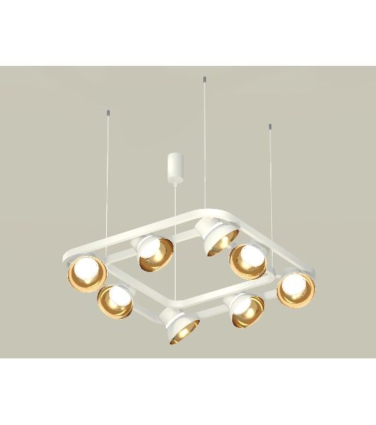 Светильник Ambrella light XB9177081/8 SWH/PYG/CL белый песок/золото желтое полированное/прозрачный GX53 (С9177, N8144)