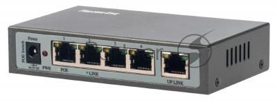 Коммутатор Falcon Eye FE-104POE-S, 4×100 Мбит/с PoE + 1×100 Мбит/с Uplink, неуправляемый