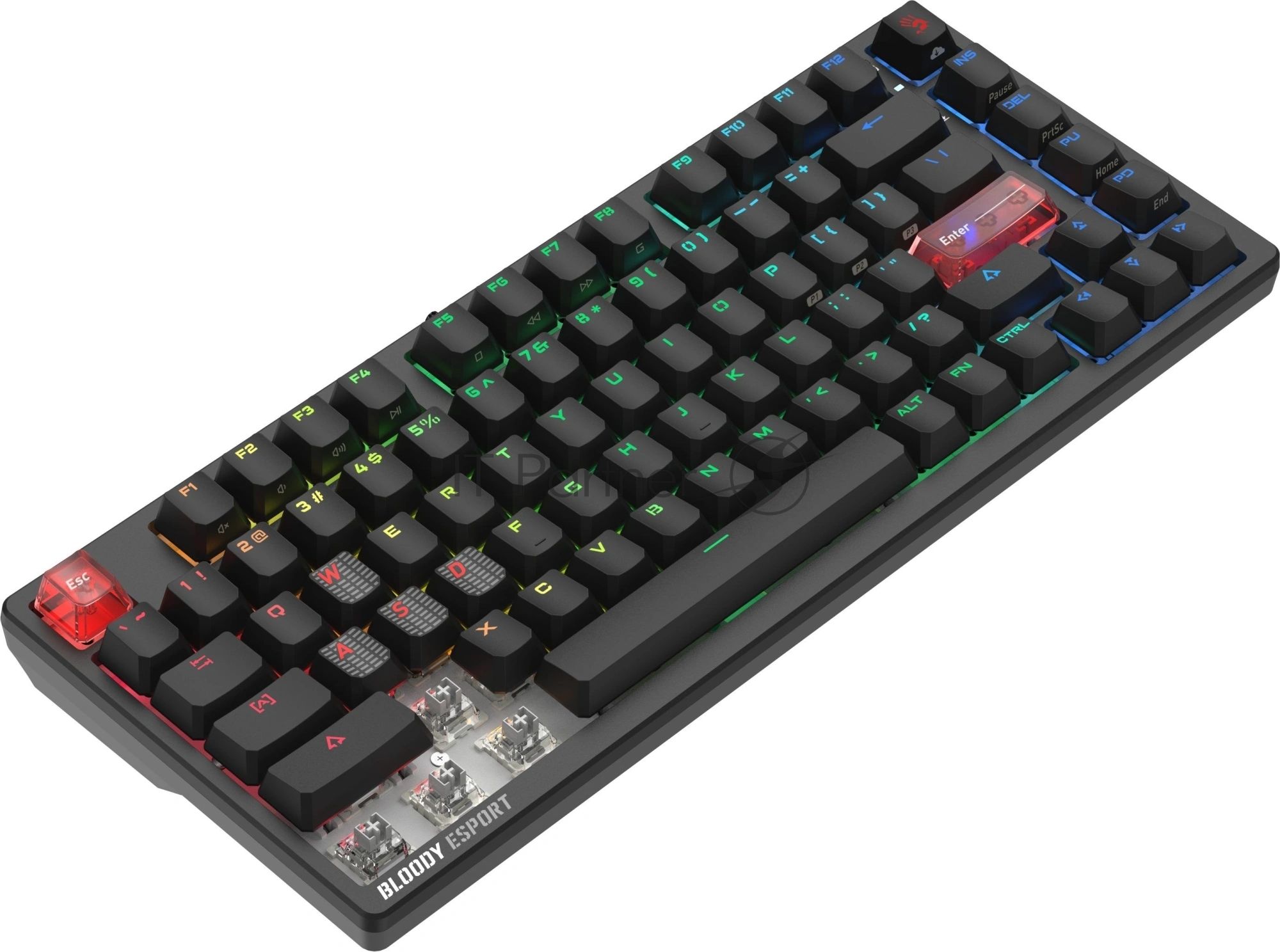 Клавиатура A4Tech Bloody MS76 проводная, USB Type-A, черный