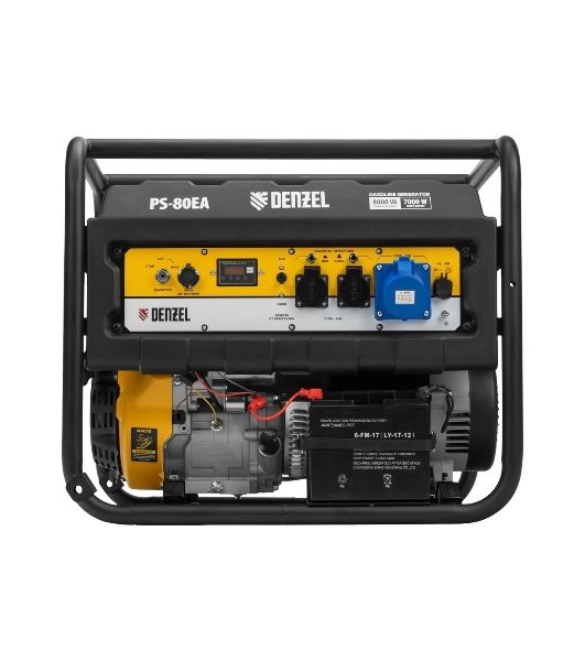 Электрогенератор бензиновый Denzel PS 80 EA, 8 кВт, 85 дБ, 90 кг