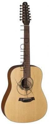 Акустическая гитара BATON ROUGE X11LS/D-12 Кол-во струн: 12, тип корпуса: дредноут, верхняя дека: ель, нижняя дека и обечайки: махагон, гриф: махагон, накладка грифа: овангкол, кол-во ладов: 21, мензура: 630 мм, цвет: натуральный, матовый