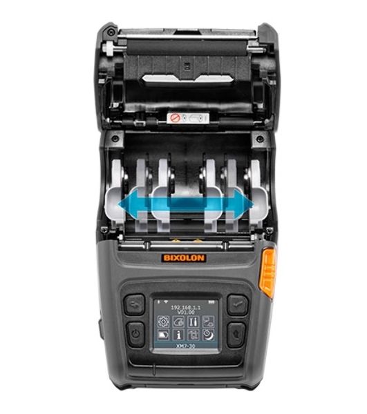 Принтер этикеток мобильный Bixolon XM7-30, 203 dpi, 127 мм/сек, USB, RS-232 (COM порт, Serial), Bluetooth, черный