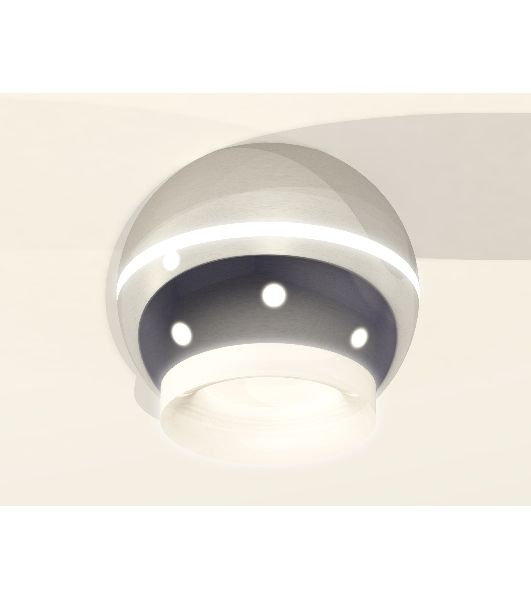 Светильник Ambrella Light XS1104030 PSL/FR серебро полированное/белый матовый MR16 GU5.3 LED 3W 4200K (C1104, N7165)