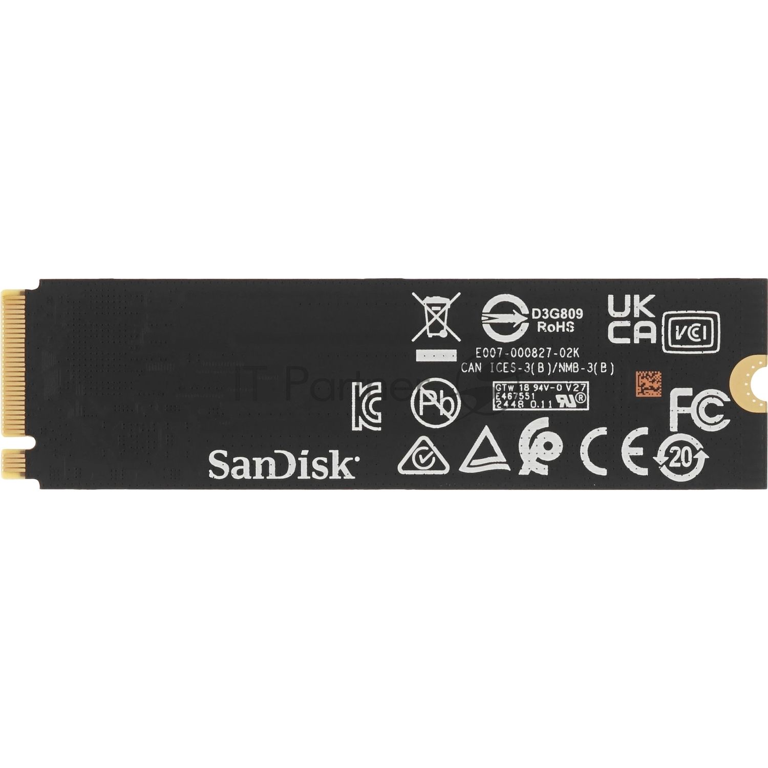 Накопитель SSD Western Digital черный SSD SN7100 M2.2280 PCIe 4.0 500Gb, 6800MBs/5000MBs, TbW 300, WDS500G4X0E, 1 year