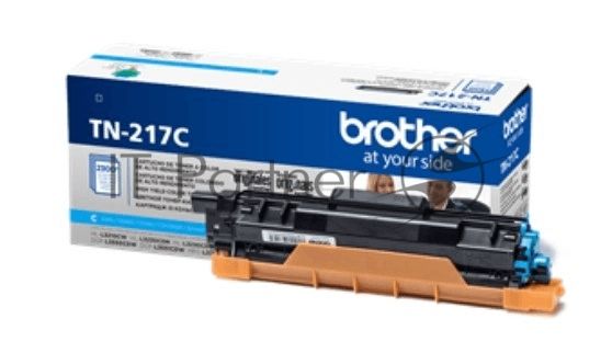 Картридж лазерный Brother TN217C голубой для MFC-L3770CDW, DCP-L3550CDW, HL-L3230CDW 2300 стр