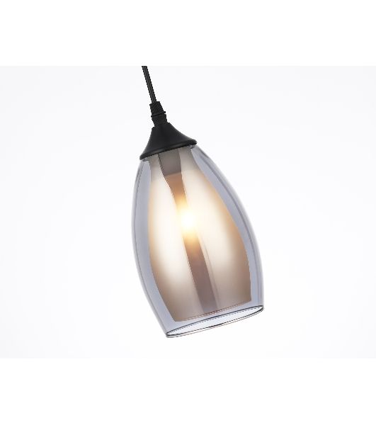 Светильник Ambrella light TR3537/3 BK/SM/FR черный/дымчатый/белый матовый E27/3 max 40W 640*120*820