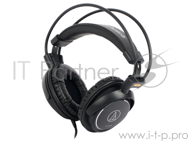 Наушники AUDIO-TECHNICA ATH-AVC500, дуговое крепление, част. диапазон: 10-25000Гц, макс. входн. мощность 1800мВт, чувствит. 106дБ/мВт, сопростивление 40Ом, диаметр мембраны 53мм, шнур 3м, штекер 3,5мм, в комплекте адаптер на 6,3мм