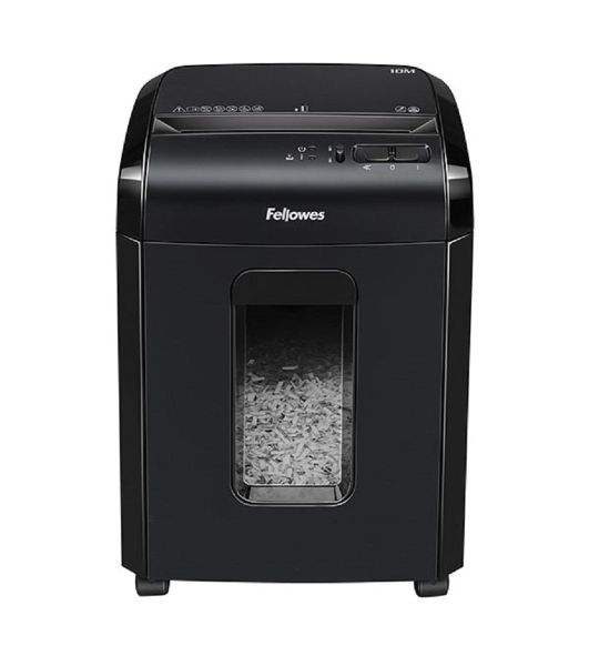 Шредер Fellowes Powershred 10M FS-4630601 DIN P-5, 2х15мм, 10лст., 19лтр., Safety Lock, с микрорезкой