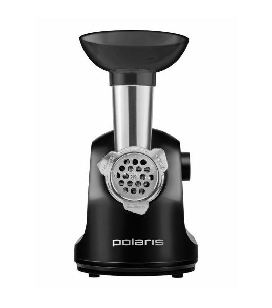 Мясорубка электрическая Polaris PMG-1897 RUS черный, 1800 Вт, 2 кг/мин, защита от перегрузки, насадки - 2