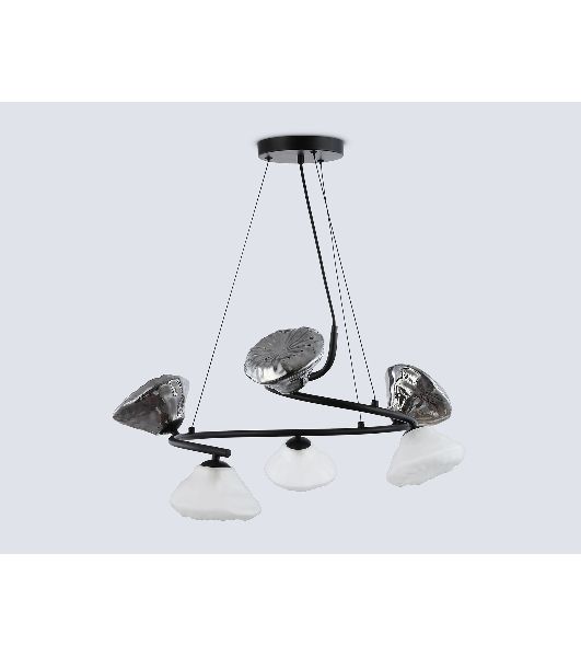 Светильник Ambrella light LH15003/6 BK/FR/SM черный/белый матовый/дымчатый G9*6 max 40W D630*1150