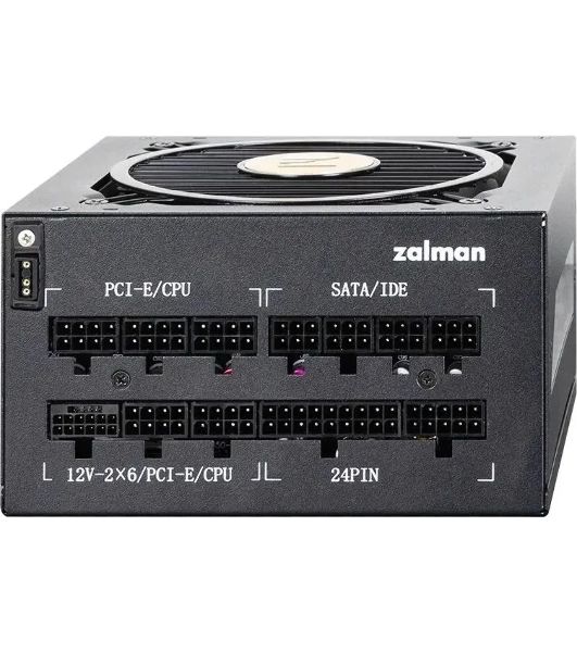 Блок питания Zalman ZM1000-TMX2 VIEW, 1000W, ATX12V v3.0, APFC, 12cm Fan, 80 PLUS Gold Gen5, Full Modular, side ARGb lights, Retail
