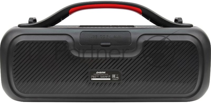 Колонка портативная Digma D-PS1531 черный/черный 40W 2.0 BT 10м 3000mAh