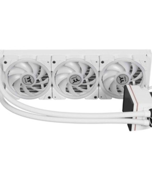 Система жидкостного охлаждения Thermaltake MAGFloe 360 Ultra Snow ARGB Soc-AM5/AM4/1200/1700/1851 белый 4-pin 30.6dB Al+Cu LCD Ret (CL-W433-PL12SW-A)