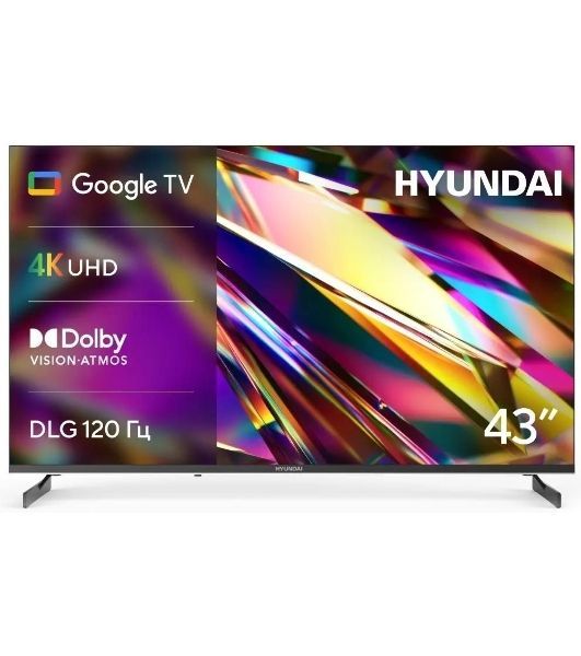 Телевизор Hyundai 43" H-LED43BU7011 черный LED 4K UHD 60Hz Smart TV 2GB/16GB