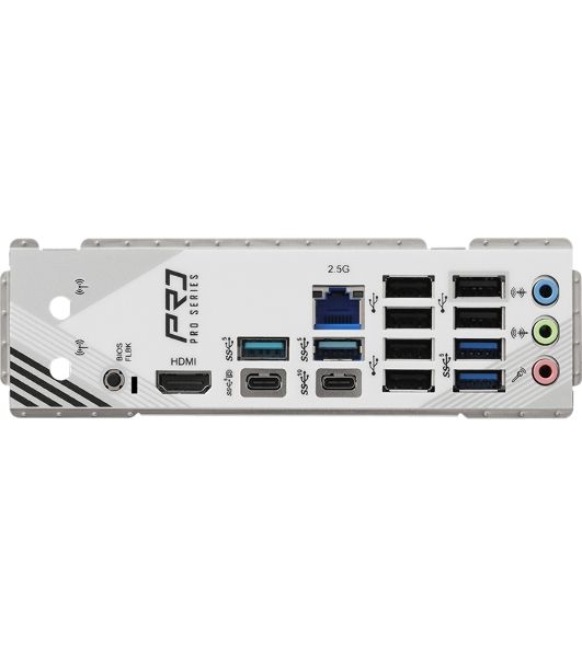 Материнская плата ASRock B850 PRO RS, AM5, AMD B850, 4xDDR5, 4xSATA, 4xM.2, 1xPCIe 5.0 x16, 1xPCIe 4.0 x4, 1xHDMI, 1xUSB-C, 1x2.5Gb LAN, 1xUSB-C 10Gbps, 1xUSB-C 5Gbps, 4xUSB-A 5Gbps, 6xUSB-A 2.0, 3x3.5 мм, 7.1, ATX