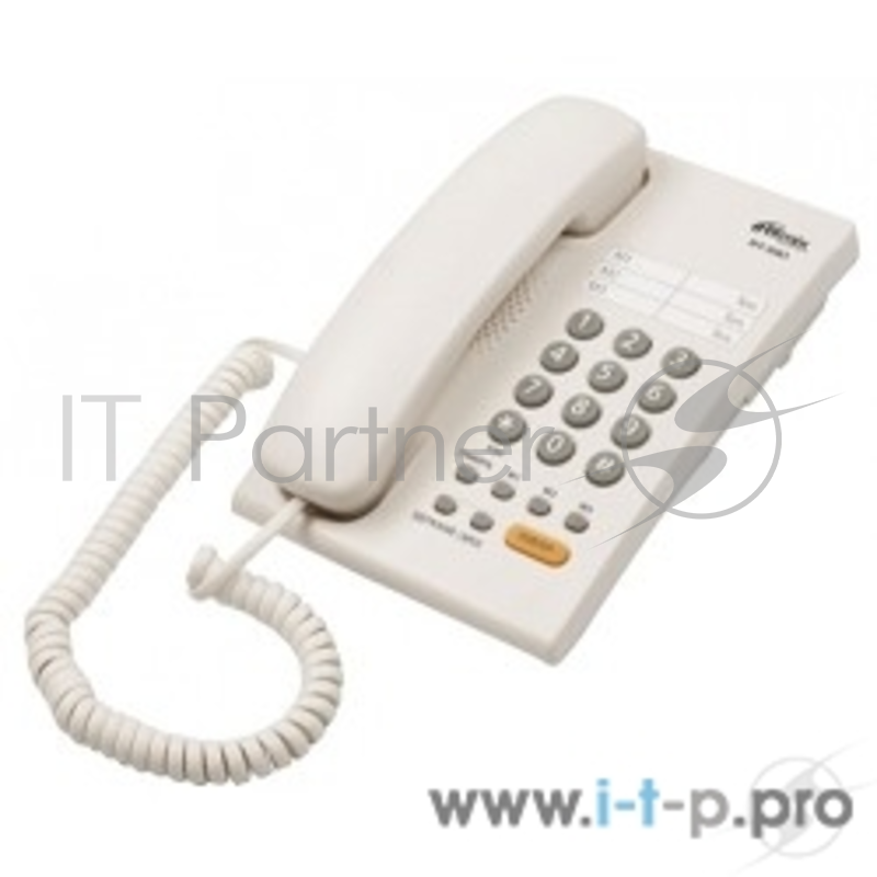 Телефон проводной Ritmix RT-330 белый