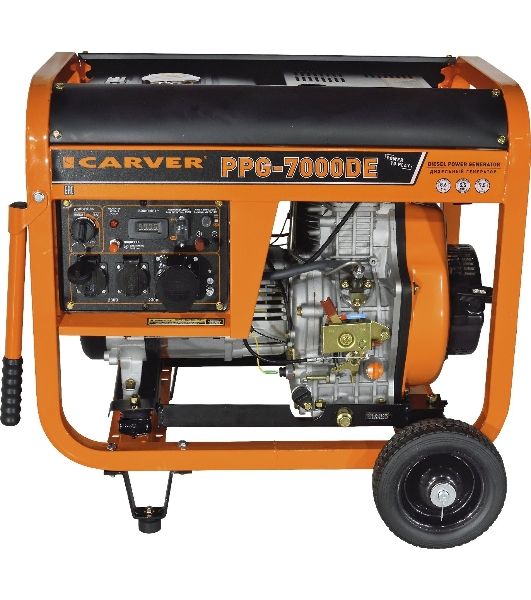 Генератор Carver PPG-7000DE, 6.3 кВт