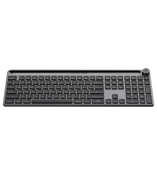 Клавиатура JLab Epic Keyboard гибридная, USB Type-A, Bluetooth, радиоканал, серый