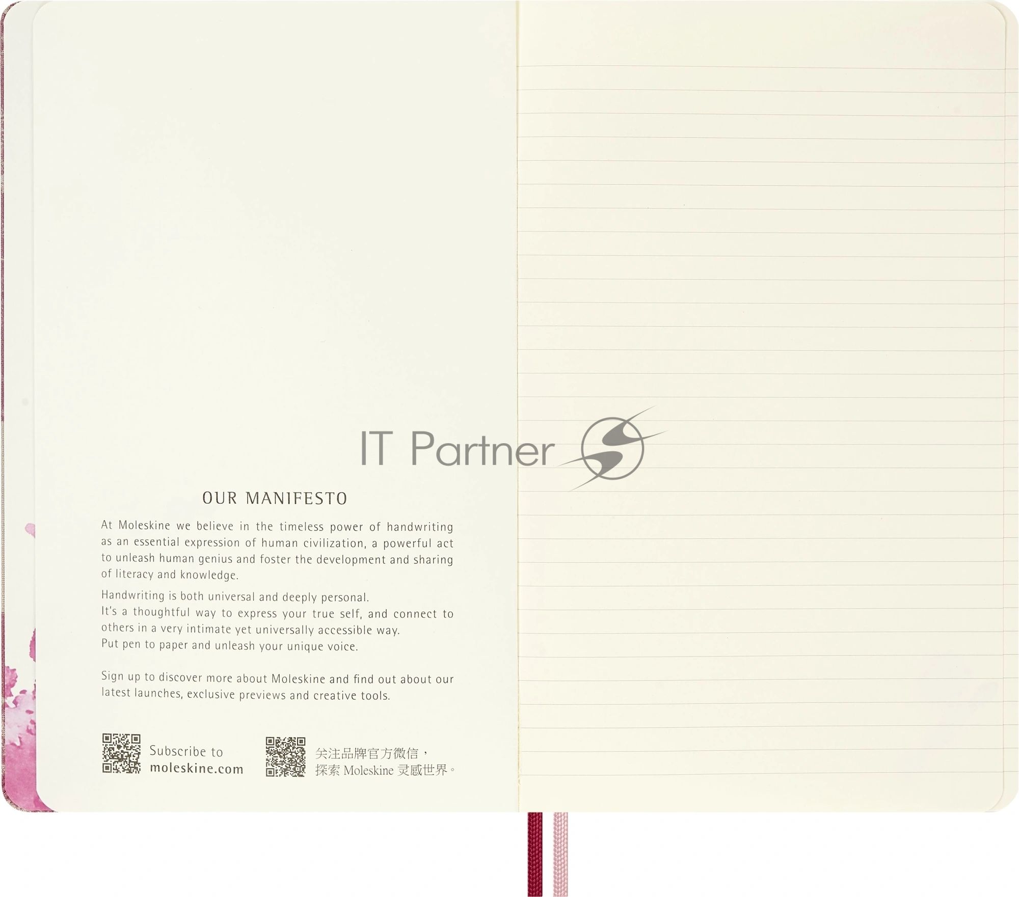Блокнот Moleskine LIMITED EDITION SAKURA LESU09QP060 Large 130х210мм обложка текстиль 176стр. линейка твердая обложка розовый 2026