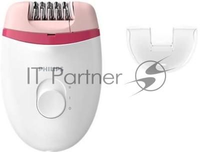 Эпилятор Philips BRE235/00 скор.:2 насад.:1 от электр.сети белый/розовый