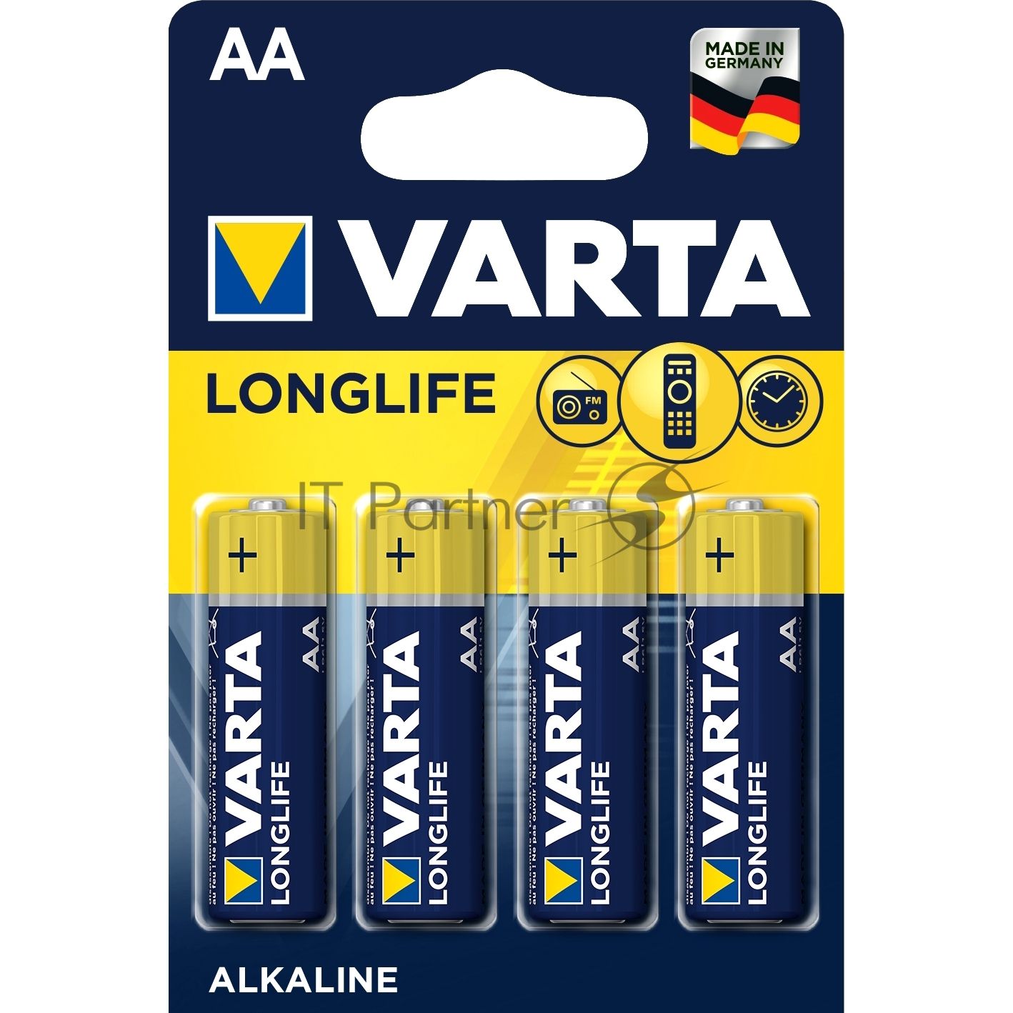 Батарейки VARTA Long Life AA блистер 4 04106101414