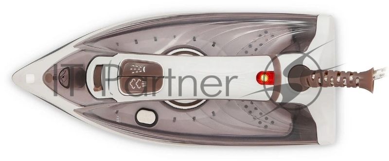 Утюг Maxwell MW-3047, 2400 Вт, белый/коричневый