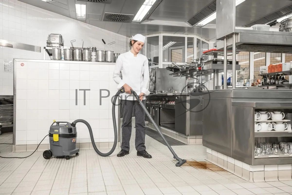 Пылесос строительный Karcher NT 22/1 Ap Te серый, 1300 Вт, уборка сухая/влажная, пылесборник мешок/контейнер, 22 л
