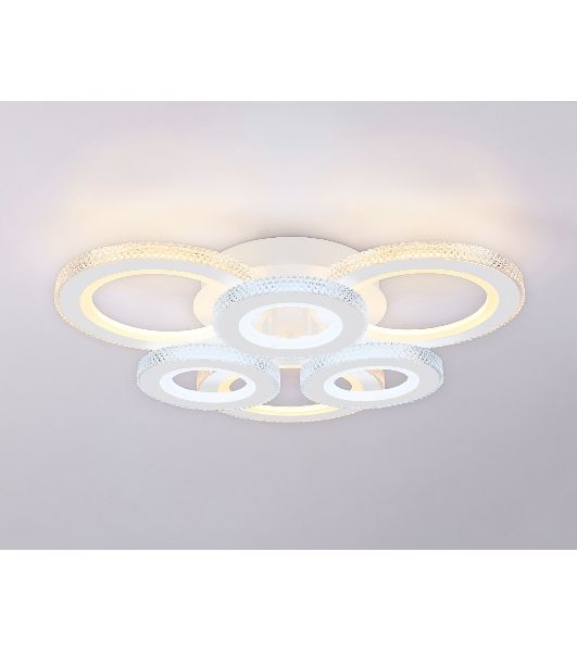 Потолочный светодиодный светильник FA8872/3+3 WH белый 3000K-6400K 63W 550*510*125 (ПДУ ИК)