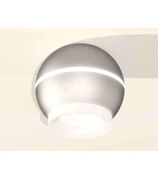 Светильник Ambrella Light XS1103030 SSL/FR серебро песок/белый матовый MR16 GU5.3 LED 3W 4200K (C1103, N7165)