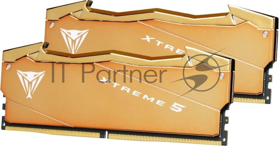 Оперативная память Patriot Viper Xtreme 5 Aurum, DDR5, 32GB (2x16GB), 8000 MHz, CL38, с радиатором, золотистый