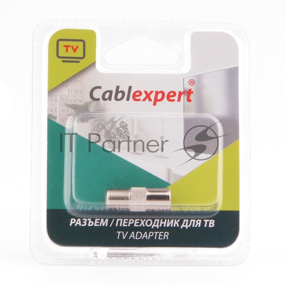 Переходник Cablexpert APL-FTVM-01, F (мама)/TV (папа), блистер
