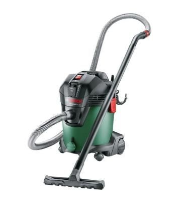 Строительный пылесос Bosch AdvancedVac20 зеленый, 300/1200 Вт, уборка сухая/влажная, пылесборник мешок/контейнер, 20 л