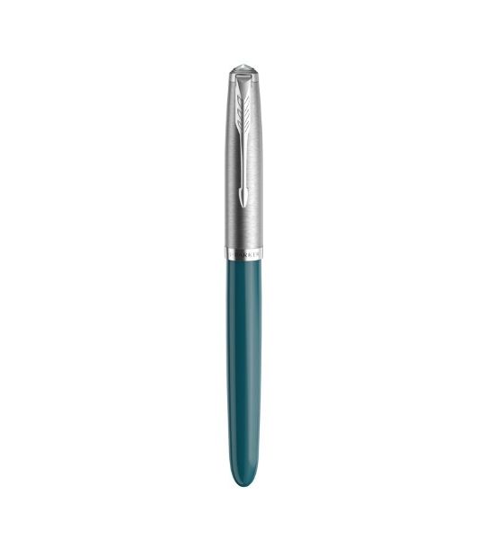 Ручка перьевая Parker 51 Core (CW2123506) Teal Blue CT, F, сталь нержавеющая, подарочная коробка