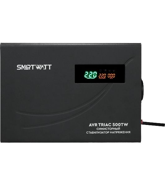 Стабилизатор напряжения Smartwatt AVR Triac 500TW 500ВА черный