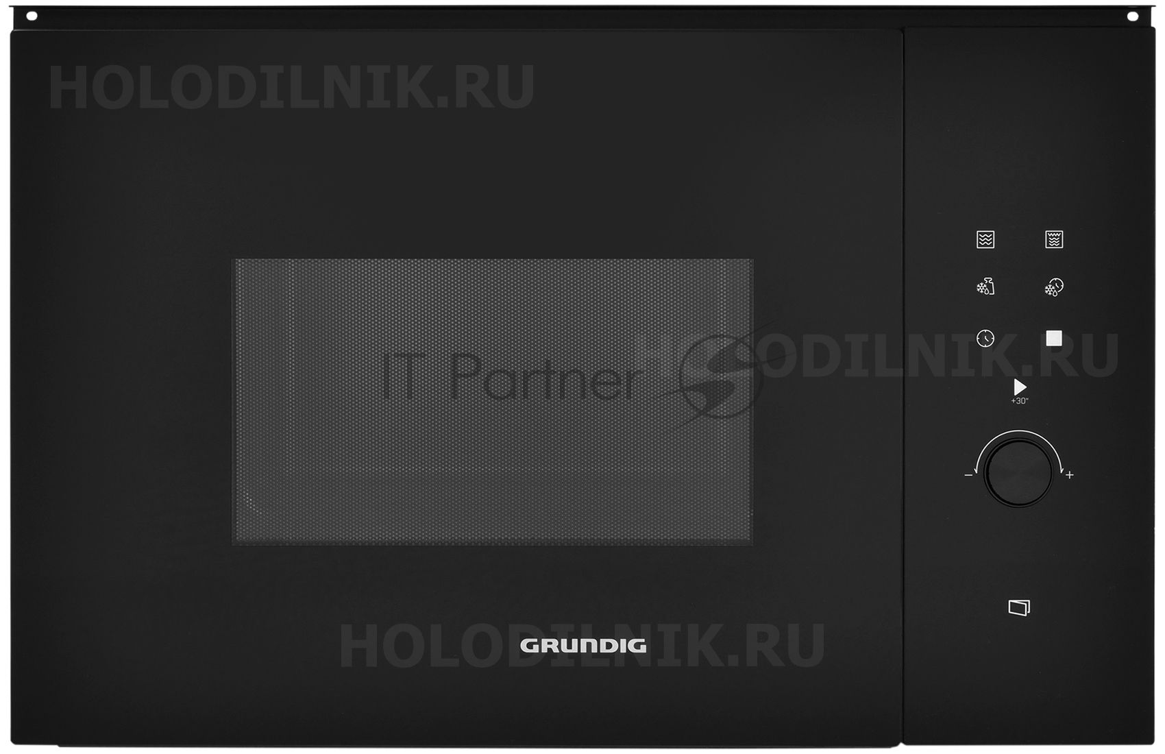 Встраиваемая микроволновая печь Grundig GMI12312B черный, 25 л, 900 Вт, переключатели - электронное управление
