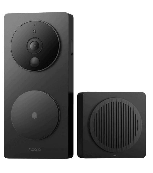 Видеодомофон Aqara Smart Video Doorbell G4, в составе комплекта модели SVD-KIT1 с повторителем Chime Repeater модели SVD-C04