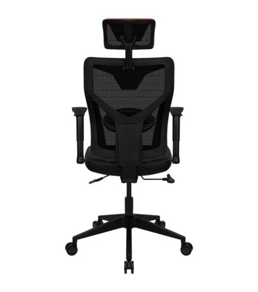 Кресло Aerocool GUARDIAN Champion красный, сетка, 150 кг, подголовник, регулируемые подлокотники, механизм качания, поясничная подушка