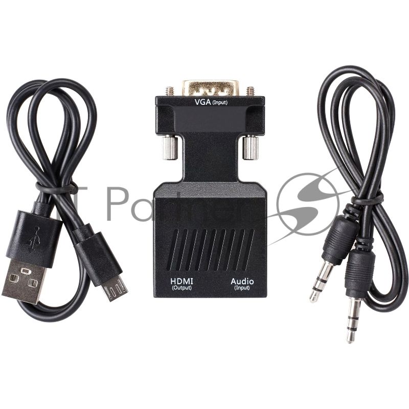Переходник VCOM CA337A VGA(M)+audio+microUSB --> HDMI(F)1080*60Hz
